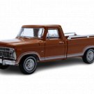 Orange 1973 Ford F100 Pickup Truck Explorer Special 1:64 Scale Diecast Model