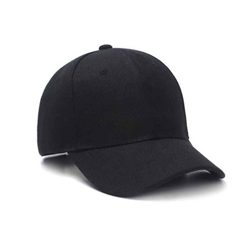 Unisex BLACK Hat Plain Curved Sun Visor Hat Outdoor Dustproof Adjustable Caps