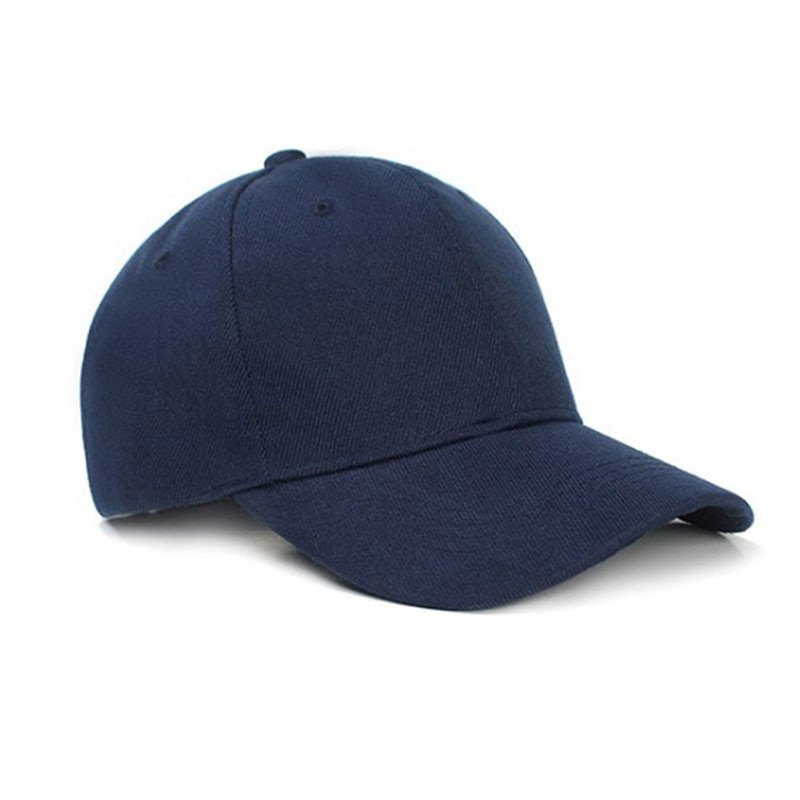 Unisex BLUE Hat Plain Curved Sun Visor Hat Outdoor Dustproof Adjustable Caps