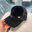 Black M Versatile Baseball Cap Blended Cap Female Autumn And Winter Plush Hat Suitable For Face Big Black M Versatile Baseball Cap Blended Cap Female Autumn And Winter Plush Hat Suitable For Face Big