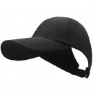 Summer New Ponytail Quick-Drying Sunscreen Hat Fisherman Hat Women Shade Cap Soft Top Hat Black Summer New Ponytail Quick-Drying Sunscreen Hat Fisherman Hat Women Shade Cap Soft Top Hat Black