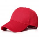 Men Women Red Baseball Cap Peaked Cap Solid Color Adjustable Unisex Summer Hat Shade Sport Men Women Red Baseball Cap Peaked Cap Solid Color Adjustable Unisex Summer Hat Shade Sport
