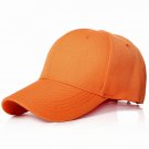 Men Women Orange Baseball Cap Peaked Cap Solid Color Adjustable Unisex Summer Hat Shade Sport Men Women Orange Baseball Cap Peaked Cap Solid Color Adjustable Unisex Summer Hat Shade Sport