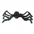24" Black Fuzzy Spooky Spider Red Eyes Halloween Table Decor 24" Black Fuzzy Spooky Spider Red Eyes Halloween Table Decor