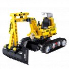 Engineering Truck Tech Building Block City Construction Toy Excavator Bulldozer Crane Car Brick 09