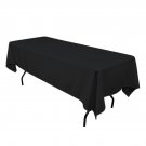 Tablecloth 60" x 102" Rectangular Seamless Black