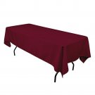 Tablecloth 60" x 102" Rectangular Seamless Burgundy