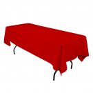 Tablecloth 60" x 102" Rectangular Seamless Red