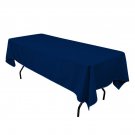 Tablecloth 60" x 102" Rectangular Seamless Navy Blue