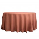 TERRACOTTA 120 Inch ROUND TABLECLOTH TERRACOTTA 120 Inch ROUND TABLECLOTH