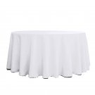 5 Pack WHITE 120 Inch ROUND TABLECLOTHS 5 Pack WHITE 120 Inch ROUND TABLECLOTHS