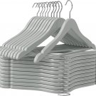 Pack of 20 Gray Wooden Hangers Suit Hangers Premium Natural Finish