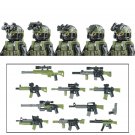 5PCS - 6-SAS- Forces Figures Building Blocks Air Service Regiment Soldier Military Weapons