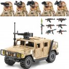 5PCS-AK Soldiers Building Blocks Forces Assault SWAT Car Weapons Equipment Vest Helmet Bricks
