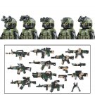 5Pcs Building Blocks Air Service Regiment Soldier Camouflage Military Weapons 6B 5Pcs Building Blocks Air Service Regiment Soldier Camouflage Military Weapons 6B