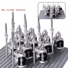 11pcs Soldiers Army Action Figures Mini Bricks Doll Assemble Building Blocks Toys A5