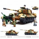 930PCS ARMY Tiger King Heavy Tank Land Force WW2 Military Soldier Building Blocks Sets 930PCS ARMY Tiger King Heavy Tank Land Force WW2 Military Soldier Building Blocks Sets