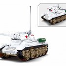 518PCS WW2 Military T34-85 Medium Tank Model Bricks Soldier Figures Building Blocks Sets