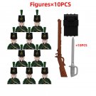 WW2 Military Soldiers Cavalry Knights Figures Army Building Blocks Weapons Brick Toys A4