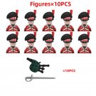 WW2 Military Soldiers Cavalry Knights Figures Army Building Blocks Weapons Brick Toys A6