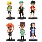 6pcs/set Anime Satu Piece Action Figure PVC Action Collectible Model Decorations Doll Children Toys 6pcs/set Anime Satu Piece Action Figure PVC Action Collectible Model Decorations Doll Children Toys