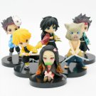 6pcs/set Anime Setan Slayer Figure Toys 7cm For Kids Birthday Gift B 6pcs/set Anime Setan Slayer Figure Toys 7cm For Kids Birthday Gift B
