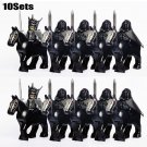10sets Knights Dark Battle Five Armies with horse blocks kids toy for gift A02 10sets Knights Dark Battle Five Armies with horse blocks kids toy for gift A02