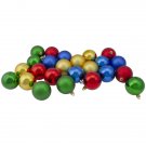 24Ct Matte & Shiny Traditional Multi Shatterproof Ball 2.5" Christmas Ornaments 24Ct Matte & Shiny Traditional Multi Shatterproof Ball 2.5" Christmas Ornaments