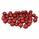 50 Red Hot Shatterproof Shiny Matte Ball 1.5" 2" Christmas Ornaments