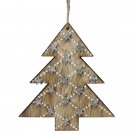 4.5" Wooden Tree Shaped Christmas Ornaments