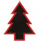 16.5" Alpine Chic Country Rustic Style Red Black Tree Shapped Orna Christmas Ornaments 16.5" Alpine Chic Country Rustic Style Red Black Tree Shapped Orna Christmas Ornaments