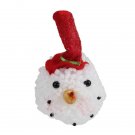 5" White And Red Snowman Head Wearing Hat Christmas Ornaments 5" White And Red Snowman Head Wearing Hat Christmas Ornaments