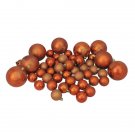 125 Piece Club Pack Of Shatterproof Burnt Orange Christmas Ornaments