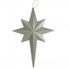 20" Silver Splendor Glitter Bethlehem Star Christmas Ornaments 20" Silver Splendor Glitter Bethlehem Star Christmas Ornaments