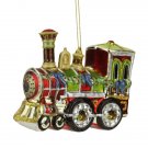 4" Multi Color Glass Train Decorative Christmas Ornaments 4" Multi Color Glass Train Decorative Christmas Ornaments