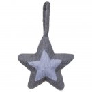 6.25" Shades Of Gray Felt Star Christmas Ornaments 6.25" Shades Of Gray Felt Star Christmas Ornaments