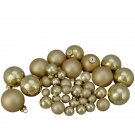 40 Piece Gold Collection Glass Set 1" 1.25" 2.5" Christmas Ornaments 40 Piece Gold Collection Glass Set 1" 1.25" 2.5" Christmas Ornaments