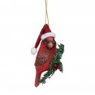 3.5 Inch Red Cardinal Bird Wearing Santa Hat Christmas Ornaments 3.5 Inch Red Cardinal Bird Wearing Santa Hat Christmas Ornaments