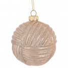 3" Pink Woven Mercury Glass Ball Christmas Ornaments 3" Pink Woven Mercury Glass Ball Christmas Ornaments