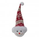 7 Inch Smiling Snowman Head Wearing A Winter Hat Christmas Ornaments