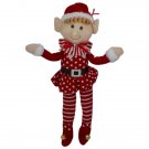 15 Inch Girl Elf In Polka Dot Dress Christmas Ornaments 15 Inch Girl Elf In Polka Dot Dress Christmas Ornaments