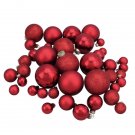 40 Piece Red Glass Ball Set 1" 1.25" 2.5" Christmas Ornaments 40 Piece Red Glass Ball Set 1" 1.25" 2.5" Christmas Ornaments