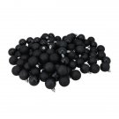 96Ct Jet Black Shatterproof 4 Finish Ball 1.5" Christmas Ornaments 96Ct Jet Black Shatterproof 4 Finish Ball 1.5" Christmas Ornaments