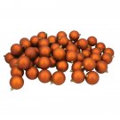 60Ct Matte Burnt Orange Shatterproof Ball 2.5" Christmas Ornaments