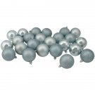 24Ct Blue Shatterproof 4 Finish Ball 2.5" Christmas Ornaments 24Ct Blue Shatterproof 4 Finish Ball 2.5" Christmas Ornaments