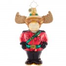 Mountie Bruce Moose Glass 1021494 Christmas Ornaments