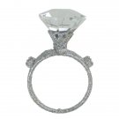 3" Diva Glitter Silver Faux Diamond Wedding Ring Christmas Ornaments 3" Diva Glitter Silver Faux Diamond Wedding Ring Christmas Ornaments