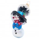 Peek A Boo Snowman Glass 1021508 Christmas Ornaments