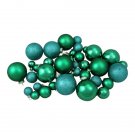 40 Piece Green Glass Ball Set 1" 1.25" 2.5" Christmas Ornaments 40 Piece Green Glass Ball Set 1" 1.25" 2.5" Christmas Ornaments