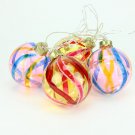 4 Battery Pink And Yellow Swirl Glass Ball Led Christmas Ornaments 4 Battery Pink And Yellow Swirl Glass Ball Led Christmas Ornaments